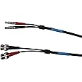 TMTECK ultrasonic Cable RG174 Dual Cable for ultrasonic Connection Different connectors BNC/Microdot/Compatible with Style lemo Brand (BNC-L00)