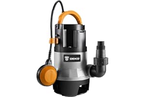 DEKO Sump Pump 1HP 3302GPH 750W Submersible Clean/Dirty Water Pump Swimming Pool Garden Tub Pond Flood Drain with Float Switc