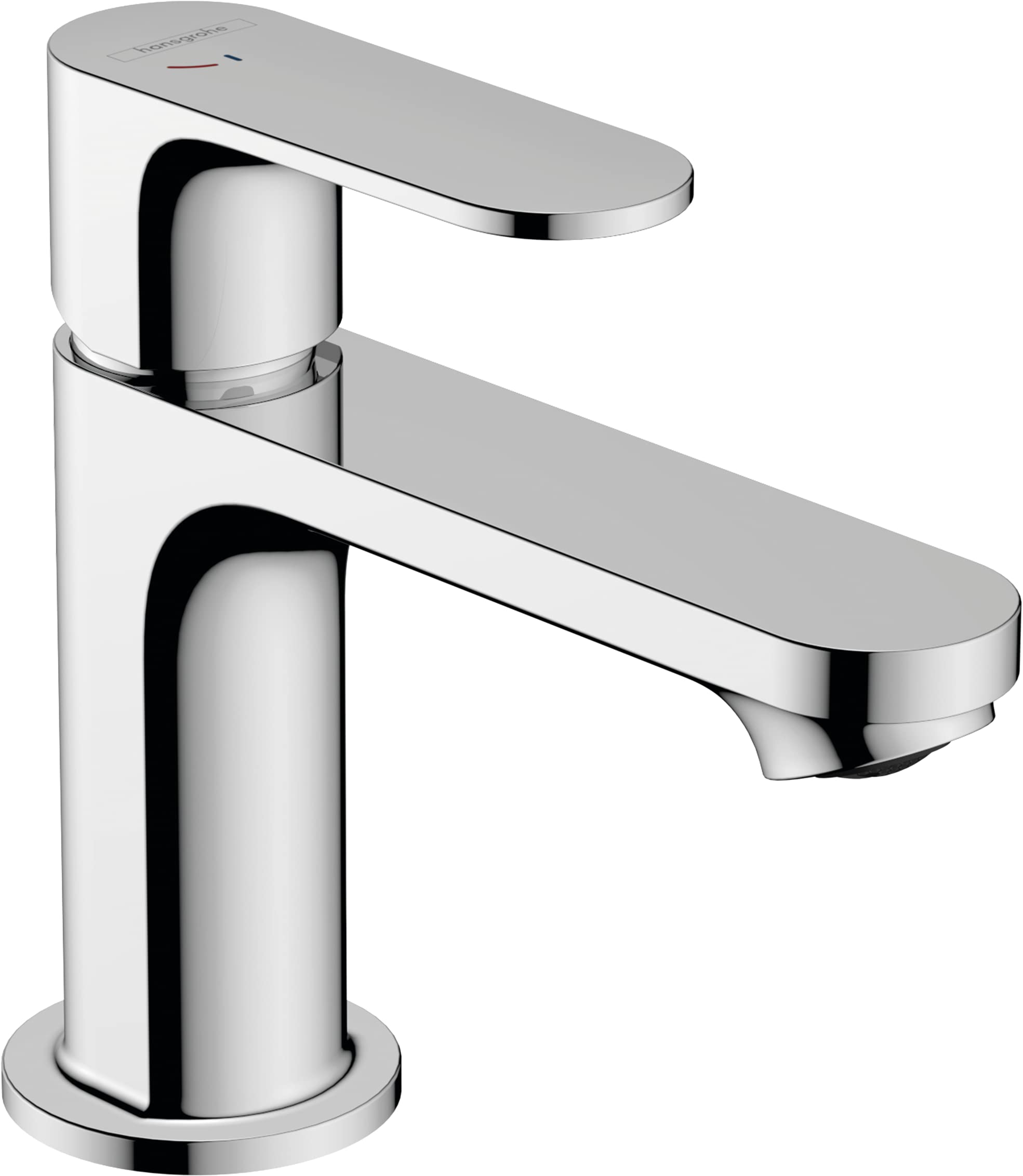 Hansgrohe Rebris S Basin Mixer Tap 80 Energy-Saving with Pop-Up Waste Set, Chrome, 72513000