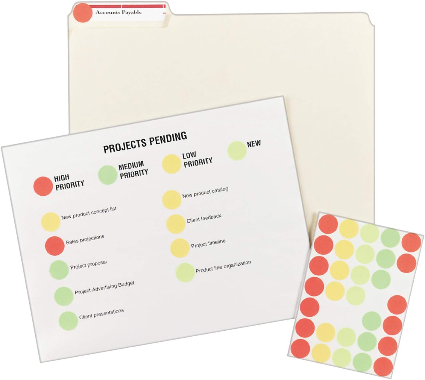 AVERY Removable Print or Write Dot Stickers 3/4 Inch, Assorted Colors, Pack of 1008 Round Stickers (5474), White : Office Products