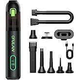Cfulan Car Vacuum Portable Cordless, 21KPa 4-in-1 Handheld Mini Vacuum Cleaner with 8 Attachments, 3 Suction Modes, One-Touch Empty, Type-C Charge, Hand Vacuum for Car, Home, Keyboard, Small Job