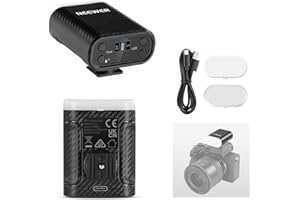 NEEWER N12L Entry Level Version Mini Camera Flash with LED Video Fill Light & LCD Display, 800mAh, Works with Canon/Fujifilm/