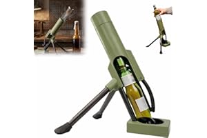 Beer Bottle Mortar Bottle Opener, 51mm Mortar Beer Bottles Opener, Hands-Free Push Down Bottles Openers for Bars, Desks, Shel