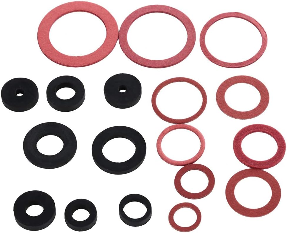 Samfox Plumbing Washer - O-Ring Tap Seal Plumbing Gasket Rubber Washer Assortment Set 141pcs, Black - Image 4