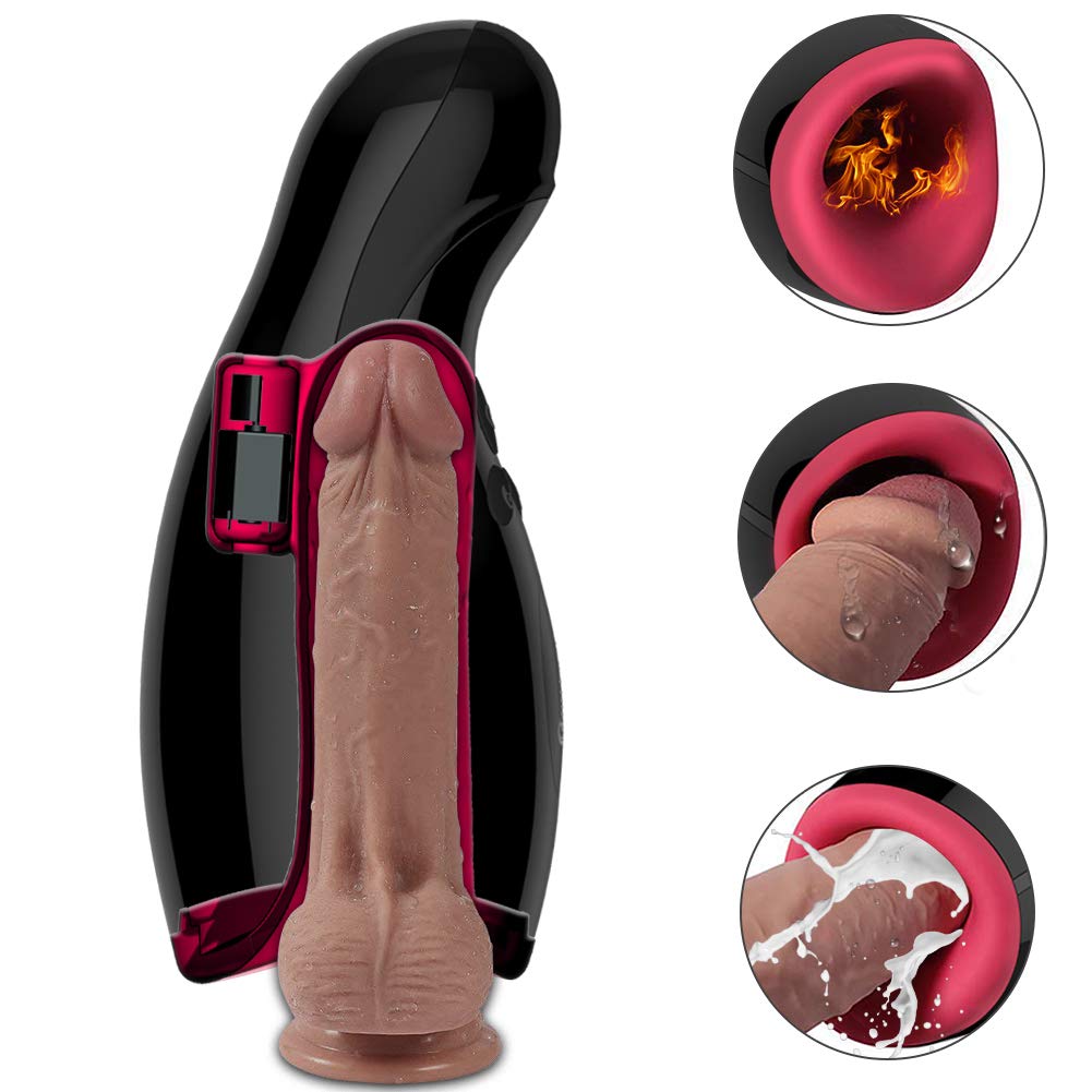 Urnight Mastrobartor mit Puls Funktion, Masturbieren mit 7 Vibrationmodi und Automatische Heizfunktion Erotik spielzeug männer muschi Oral Masturbration für ihn 2019 Neu