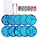 Biutee Nail Stamping Plates 10Pcs Kit with Clear Jelly Silicone Nail Art Stamper Scraper Stamping Template Image Plates Nail Stamp Plate Tool