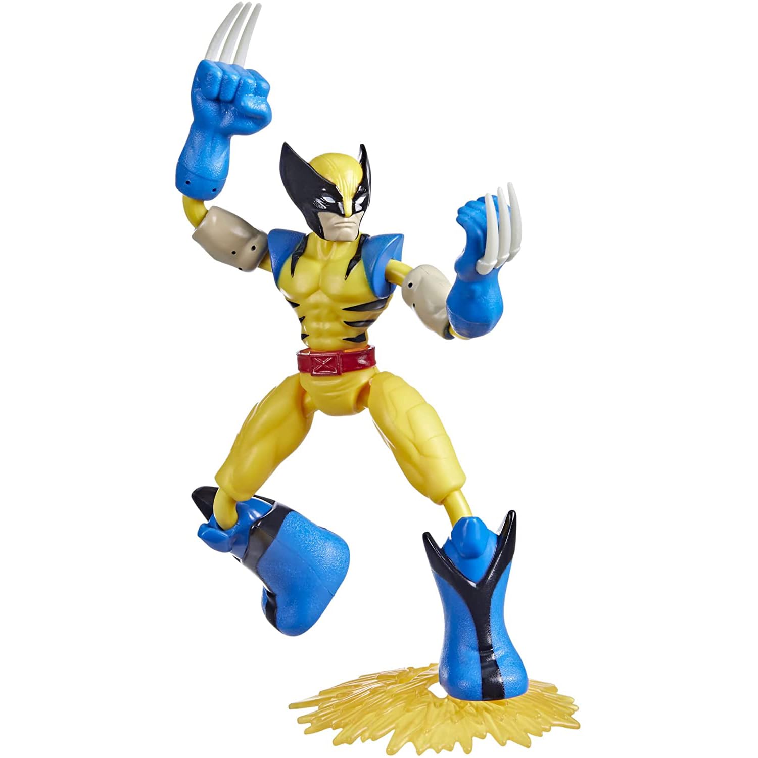 Hasbro Marvel Avengers Bend And Flex Missions Wolverine Fire Mission Action Figure, 15cm Scale Folding Toy, Toys Ages 4+