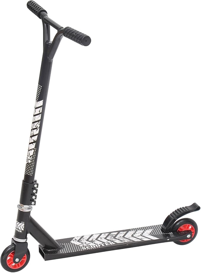 Outdoor Push Stunt Scooter 2 Wheels Fixed Bar 360° Street