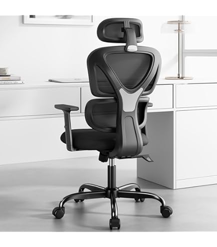 office worker✨ WorkSmart, Mesh Screen Seat and Back Chair, chrome base