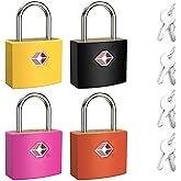 TSA Luggage Locks with Keys, [4 Packs][8 Keys] Diyife Key Travel Locks, Suitcase Padlock for Luggage, Keyed Luggage Locks wit