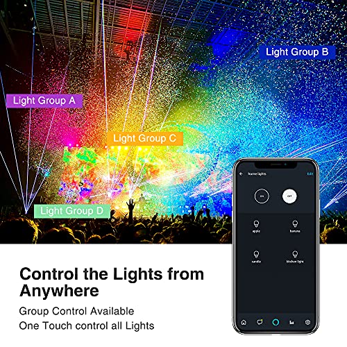 Novostella 100W Smart LED Flood Lights Work with Alexa Google Assistant