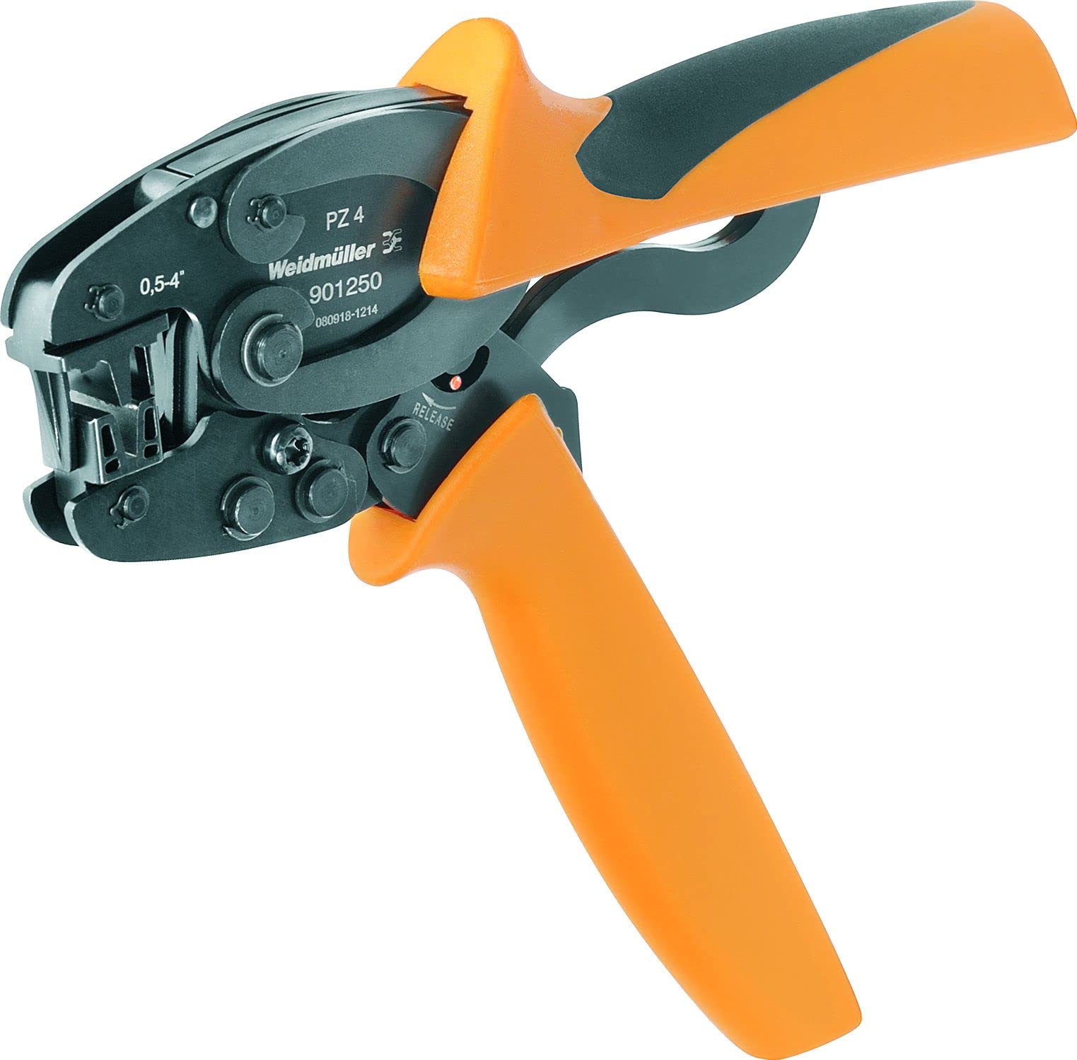 Weidmüller Müller Crimping Tool 4 AWG 21 12 Crimping range 0.5 – 4 mm² Length 200 mm, PZ 9012500000, 225x80x35 mm