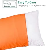 NTBAY 2 Pack 100% Brushed Microfiber Pillowcases 50x90 Orange view 2