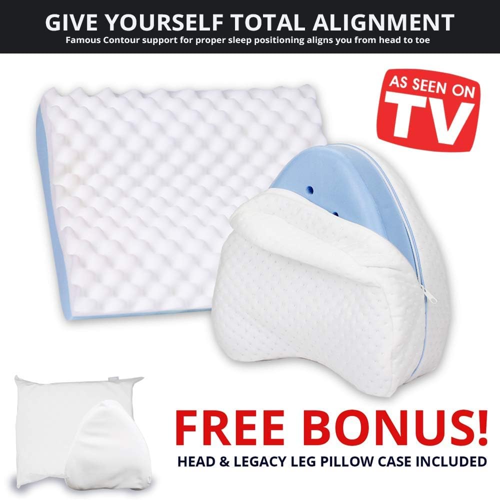 Amazon Com Contour Legacy Leg Knee Foam Support Pillow
