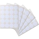Crinklee Waterproof Essential Oil Labels, 100 Circles, 2 Inch Diameter, Oil Proof, Highly Durable Blank Stickers