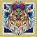 MXJSUA DIY Special Shape 5D Diamond Painting by Number Kits Rhinestone Round Drill Picture Art Craft for Home Wall Decor Colored King of Animal 14x14In