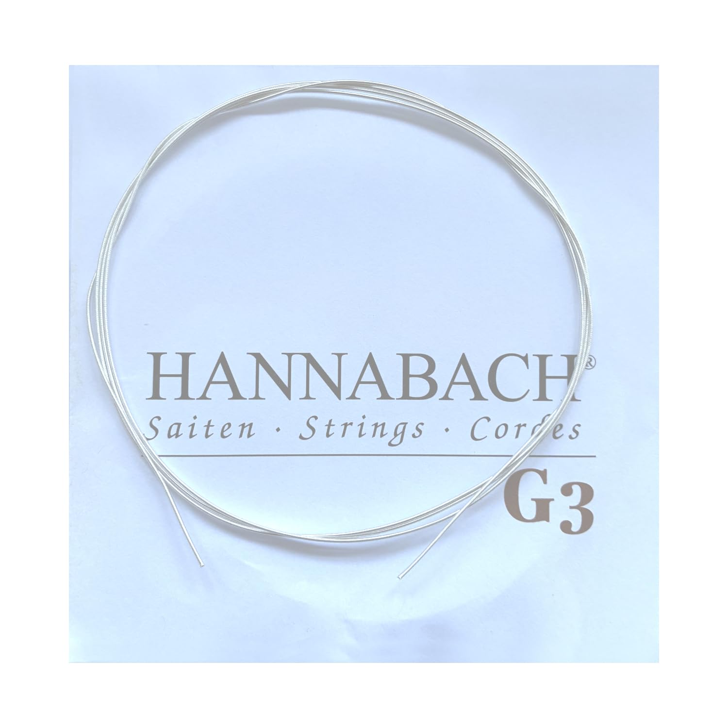 Hannabach Classical Guitar Strings Series 890 MT for 3/4 Children's Guitar Scale: 57-61 cm - G3w - 8903MTW 3/4