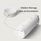 BOTTLE BOTTLE Insulated Stainless Steel Water Bottle 700ml White with Straw view 4
