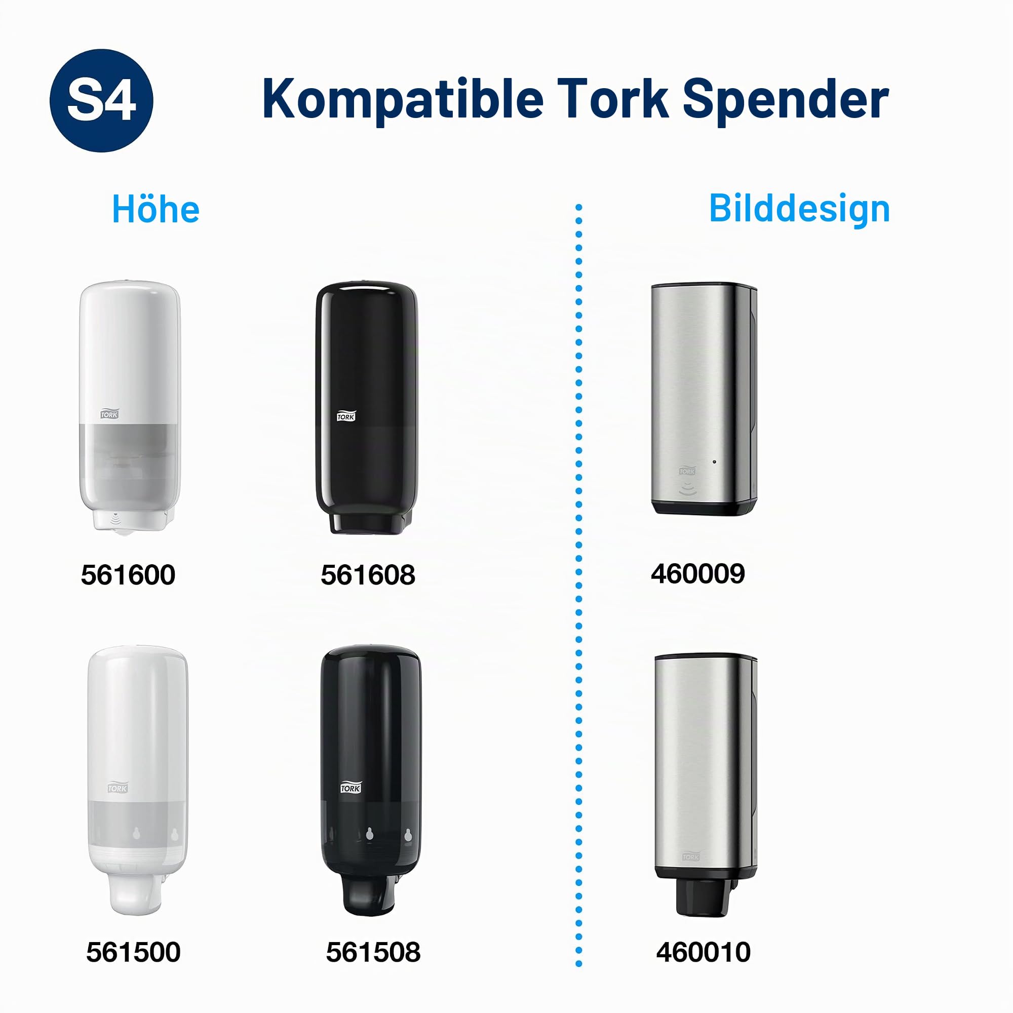 Tork fettlösende Flüssigseife S4, dermatologisch getestet, 6 x 1.000 ml, 424401 5