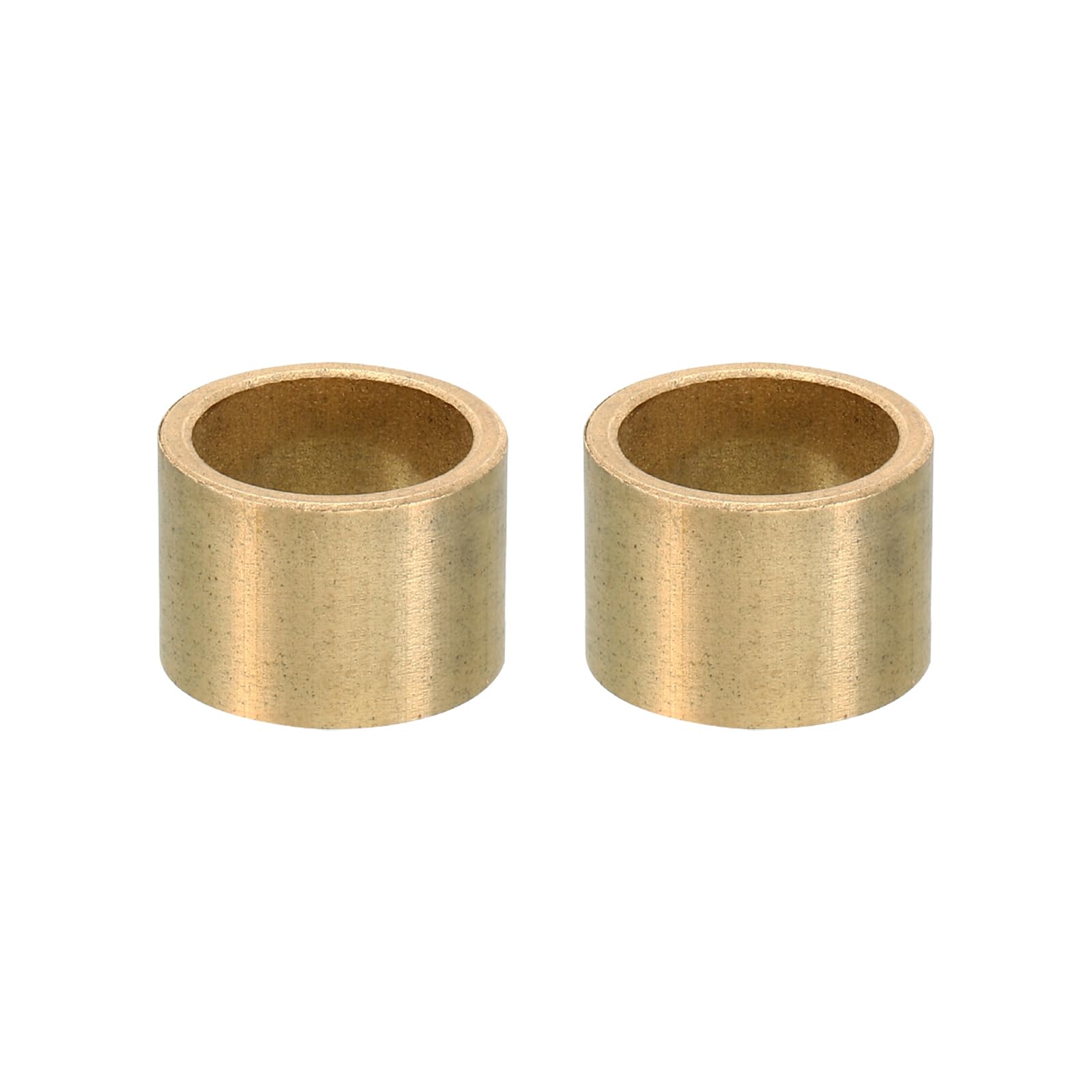 PATIKIL M16 Brass Spacers, 2 Pcs Metal Spacer Brass 16mm ID x 20mm OD x 18mm L Brass Spacers Screw Standoff for 5/8 Inch or M16 Screw