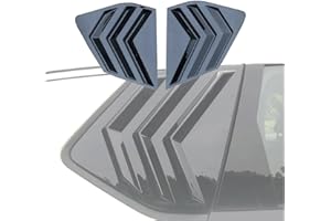 NEOPAFTU Rear Side Window Louvers Compatible with Nissan Rogue 2021-2023 Sport Style Air Vent Scoop Shades Cover Blinds,Not for Sport Version(2021-2023 Rogue, Glossy Black)