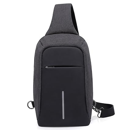 Mochila canguro impermeable, diseño antirrobo, moderno para hombre, estilo sencillo,