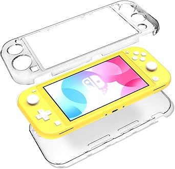 Klare Abdeckung Fur Switch Lite Ultraflaches Strapazierfahiges Material Staubkratzfeste Gehauseabdeckung Silikonschutzabdeckung Fur Nintendo Switch Lite Amazon De Games