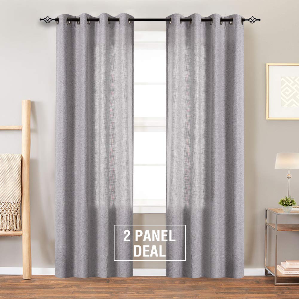 Best curtains for living room grommet light grey