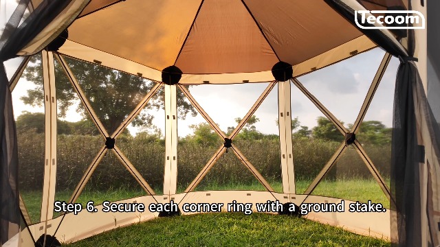 Tecoom 12x12ft Pop Up Gazebo Tent Review: 6-Sided Canopy Shelter with Mesh Walls image 38