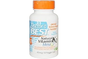 Doctor's Best Natural Vitamin K2 Mk-7 with Menaq7 45 Mcg 60 Veg Caps