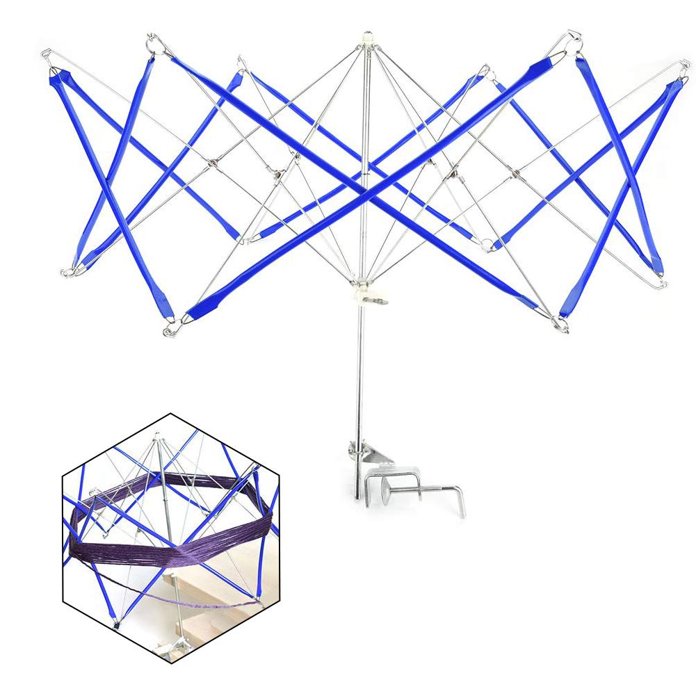 HEEPDD Yarn Swift, Ergonomic Hand Operated Yarn Winder Tool for Knitting Fiber Yarns Compact Winding Machine for Crafters Compact Winding Machine for Crafters