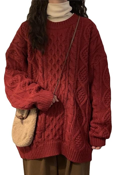 Cable Knit Vintage Sweaters Amazon Women Chunky Sweater 50