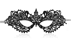 Erythem Masquerade Mask for Women, Venetian Lace Masquerade Mask for Halloween Mardi Gras Costume Party, Fit for Adult