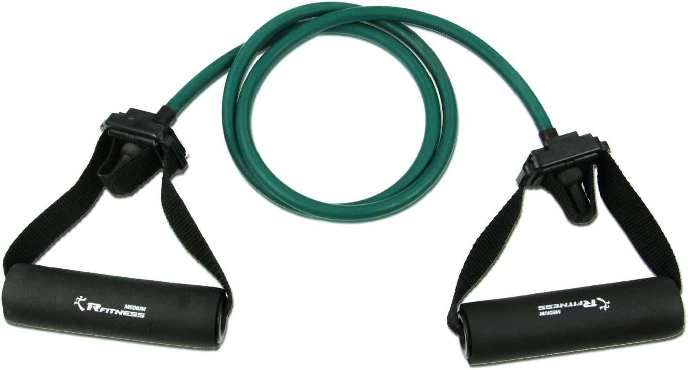 Furinno R-Fitness Multicolored Latex Exercise Tubing with Sponge Handle and Door Anchor
