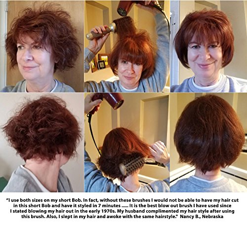 Best Blow Out Round Hairbrush With Natural Boar Bristles For Blow