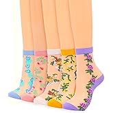 Campsis Women Sheer Socks Sheer Ankle Socks for Women and Girls