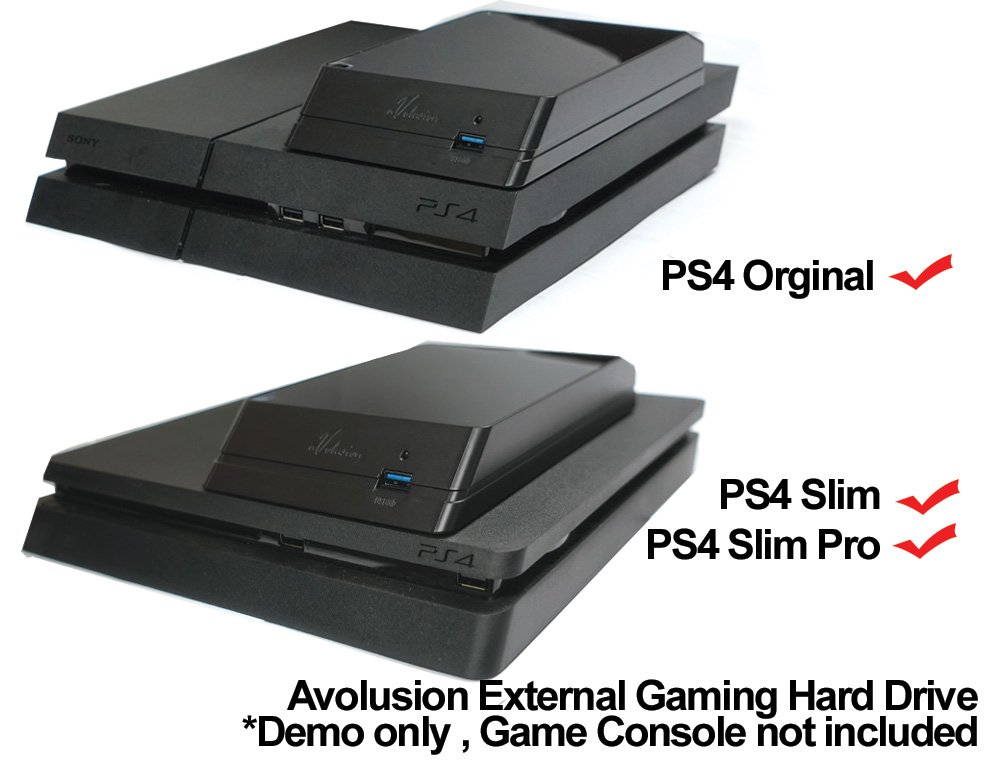 Avolusion HDDGear 4TB (4000GB) 7200RPM 64MB Cache USB 3.0 External PS4 Gaming Hard Drive - PS4 Pre-Formatted, 2 Year Warranty