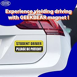 GEEKBEAR Student Driver Car Magnet