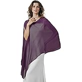 BEAUTELICATE Sheer Bridal Shawl for Wedding Dress 3 Multi-ways Shawl Bridesmaids Capelet Scarf