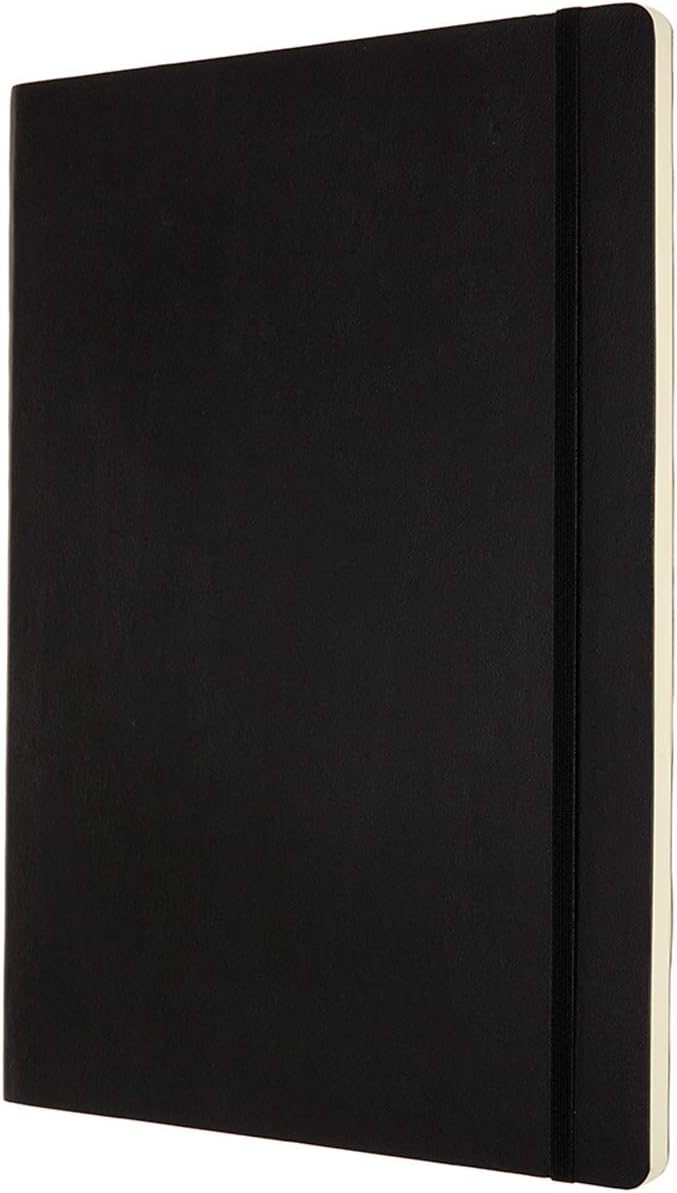 Moleskine Classic Plain Notebook, Notebook with Soft Cover and Elastic Closure, Size A4 21 x 29.7 cm, Colour Black, 192 Pages - Image 3