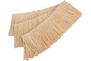 Natural Raffia Grass Fringe Tassel Trim 1m Decorative Plant Fiber Craft Accessories Handmade Weaving Decoration Rustic Raffia