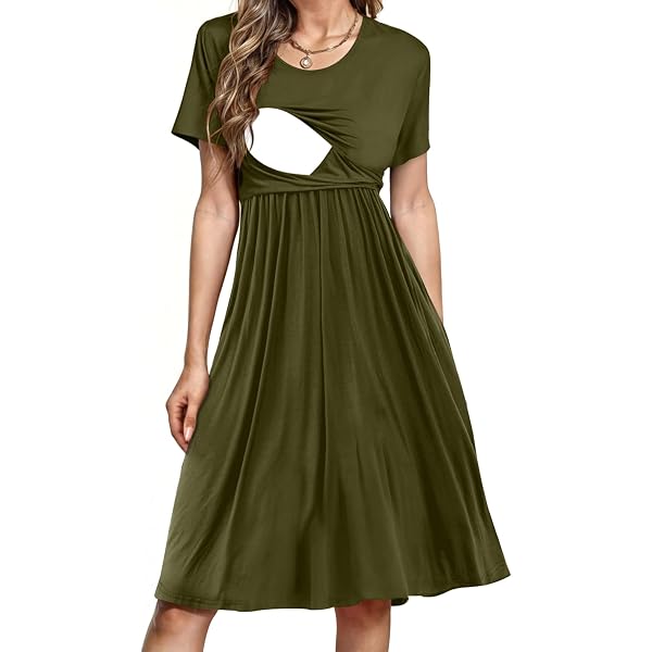 breastfeeding summer dresses Nursing Friendly and designed to keep you cool and comfortable all night long Quinee Womens Nursing Dress Breastfeeding