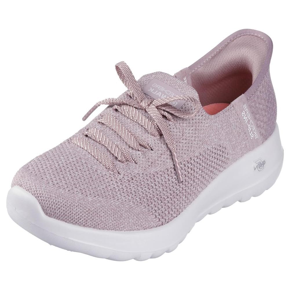 Skechers Women's Go Walk Joy Abby Hands Free Slip-Ins Sneaker, Mauve, 5.5 Image