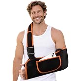 Arm Sling Shoulder Immobilizer for Men &amp; Women, Rotator Cuff Support Brace | Adjustable Strap, Comfortable Medical Sling for Elbow Wrist Injury, Fit Left or Right, Forearm Fracture, Surgery Recovery, XL