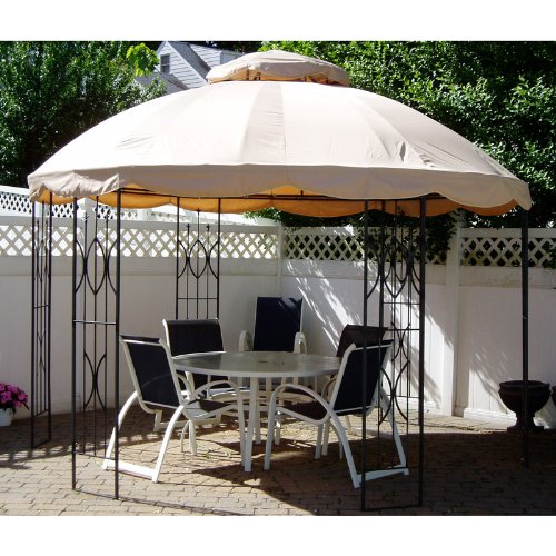 Garden Winds Replacement Canopy for 12 Ft. Round Gazebo RipLock 350