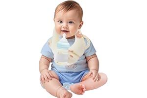 MOMJOY Bottle Holder for Baby, Baby Self Bottle Feeding Pillow，Baby Bottle Holder Hands Free Feeding, Fuzzy Feeder Baby Bottle Holder, Adjustable Nursing Pillow, Essentials for Newborns and Twins