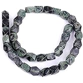 GEM-Inside Natural Facete 9x11mm Cube Kambaba Jasper Gemstone Loose Beads Handmade Energy Stone Beads for Jewelry Making Jewelry Beading Supplies for Women