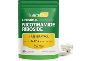 MXCZBSM NAD Supplement - Liposomal Nicotinamide Riboside 900mg, Resveratrol, Quercetin - High Purity NAD Supplement for Energy, Support Cellular Health, Stamina & Healthy Aging - Ultra Strength 80 Capsules