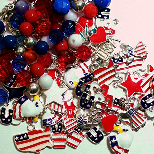 Download Roxy Jewels Big Lot 24 Assorted Patriotic July 4th Enamel Holiday Craft Charms Plus Bonus Beads Buy Online In Cape Verde At Desertcart PSD Mockup Templates