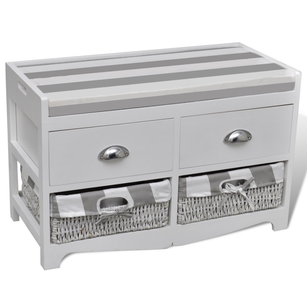 Banco cajonera con cojin Los cojines más completos.